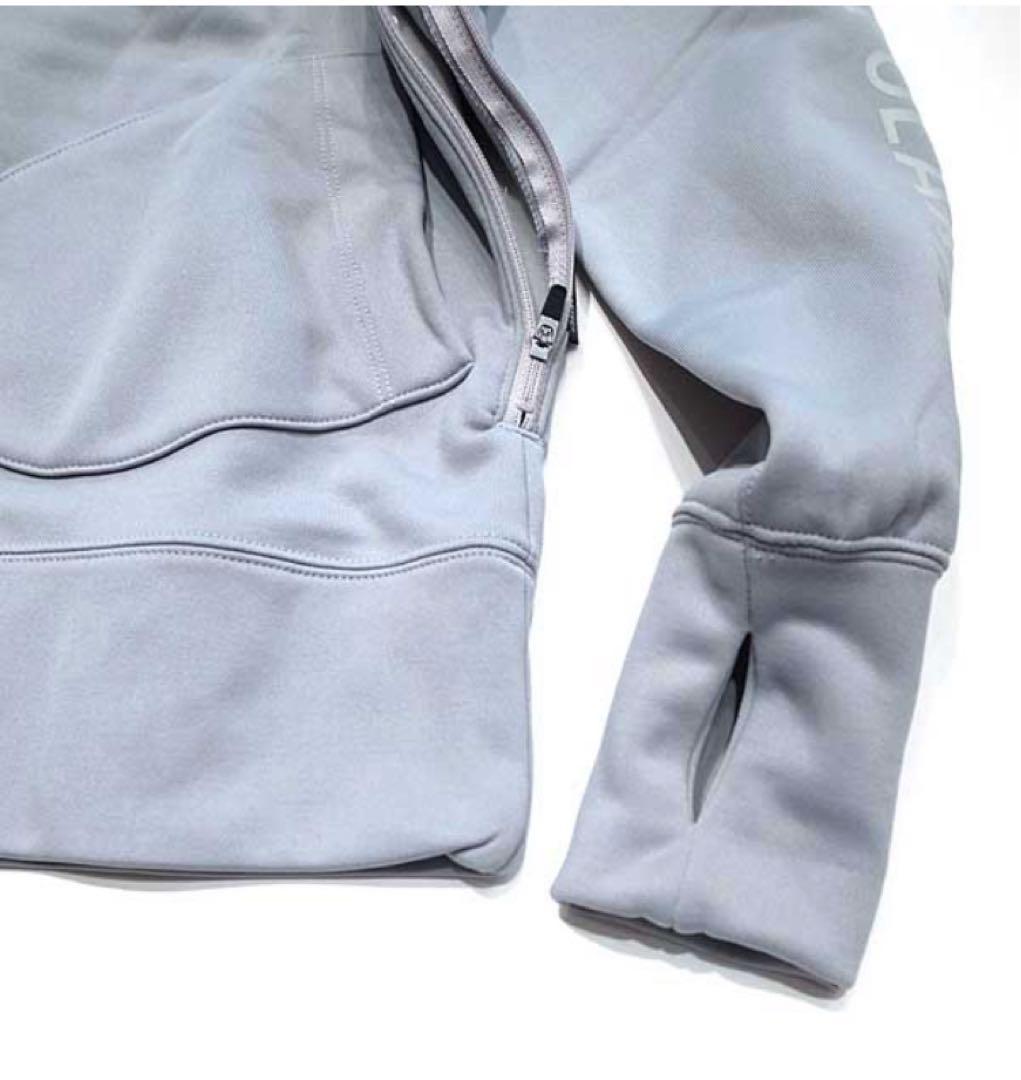 MMA POLARTEC フルジップフードジャケット グレー