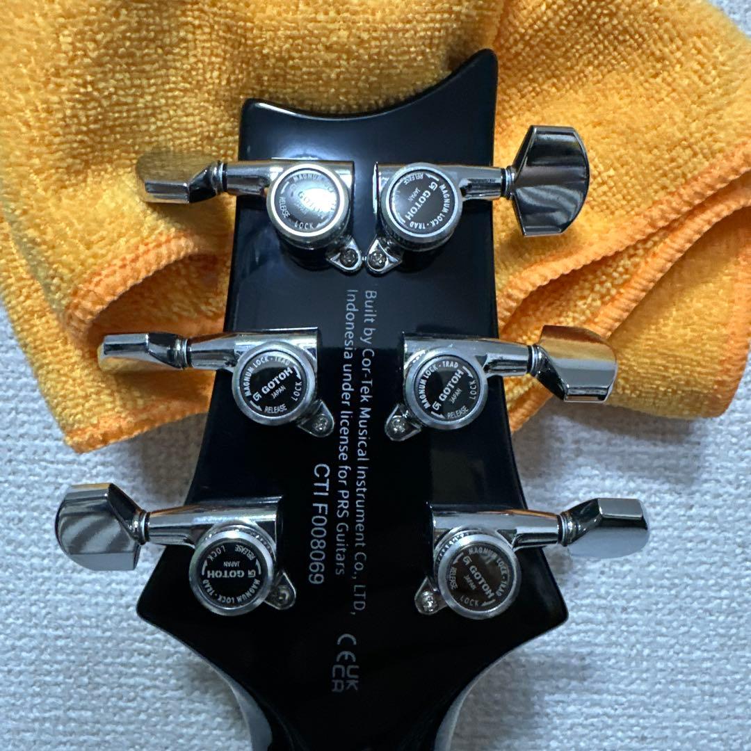 PRS SE Custom24 Gray black ソフトケース付き