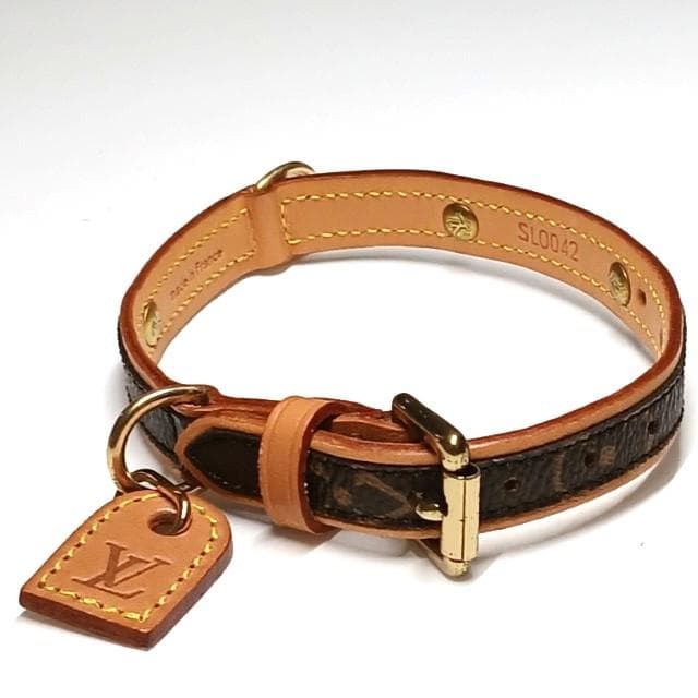 良品 ルイヴィトン 首輪 カラー 小型犬 M58072 コリエバクスターPM②