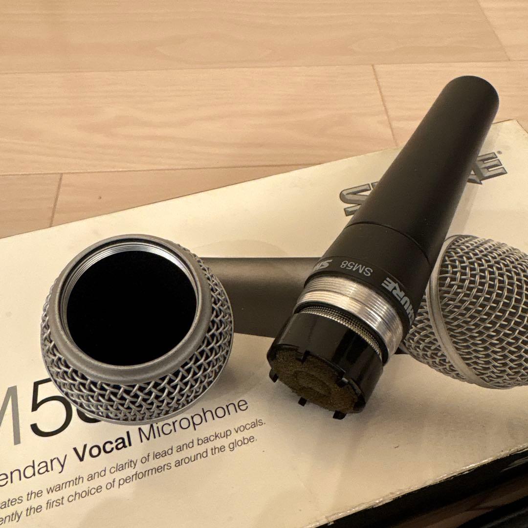 【正規品】①Shure SM58 ダイナミックマイク｜動作良好
