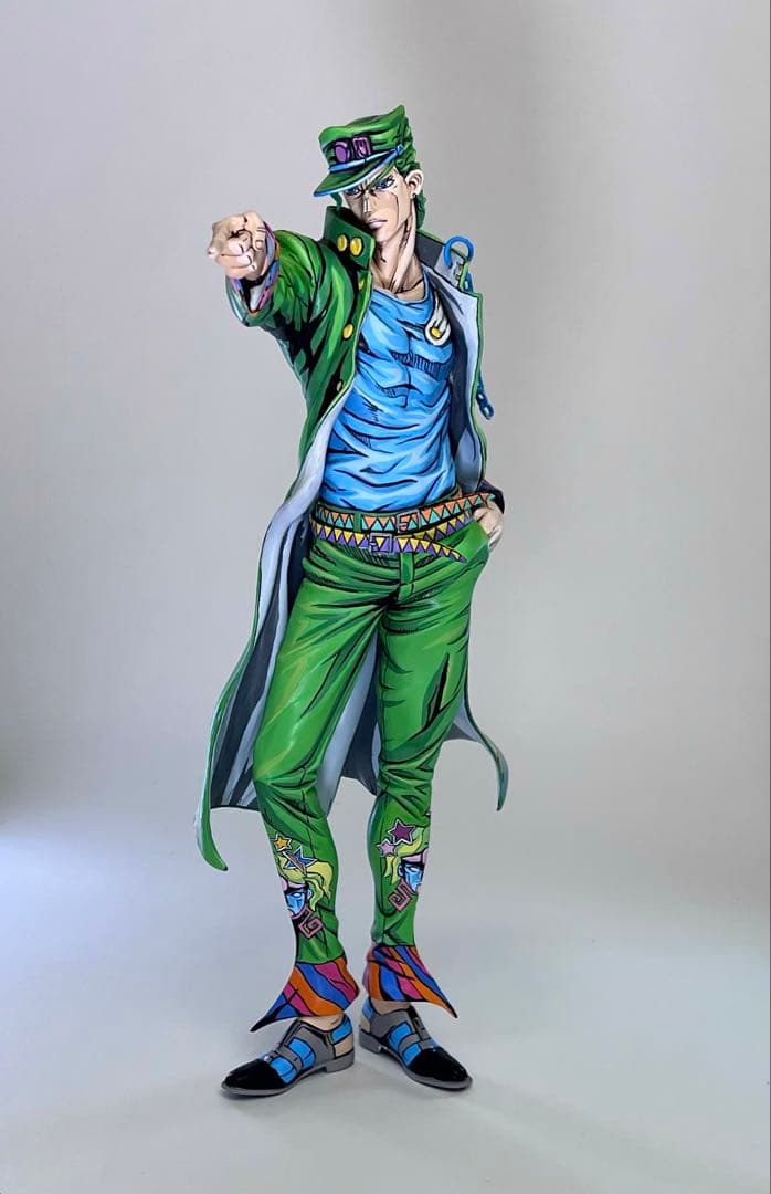 ジョジョの奇妙な冒険 SMSP 空条承太郎 フィギュア リペイント 二次元塗装