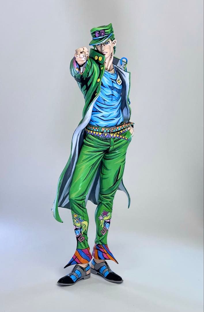 ジョジョの奇妙な冒険 SMSP 空条承太郎 フィギュア リペイント 二次元塗装