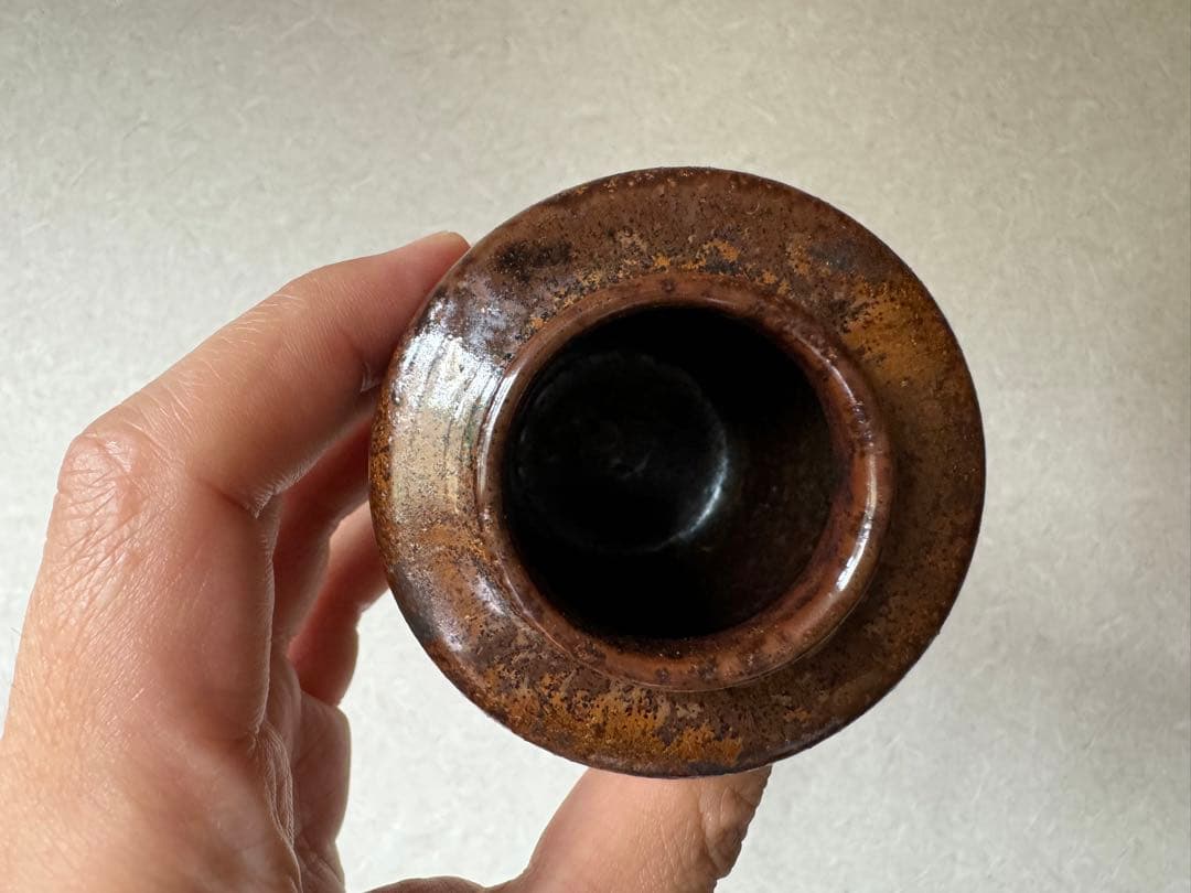 古瀬戸　真如堂茶入　茶道具