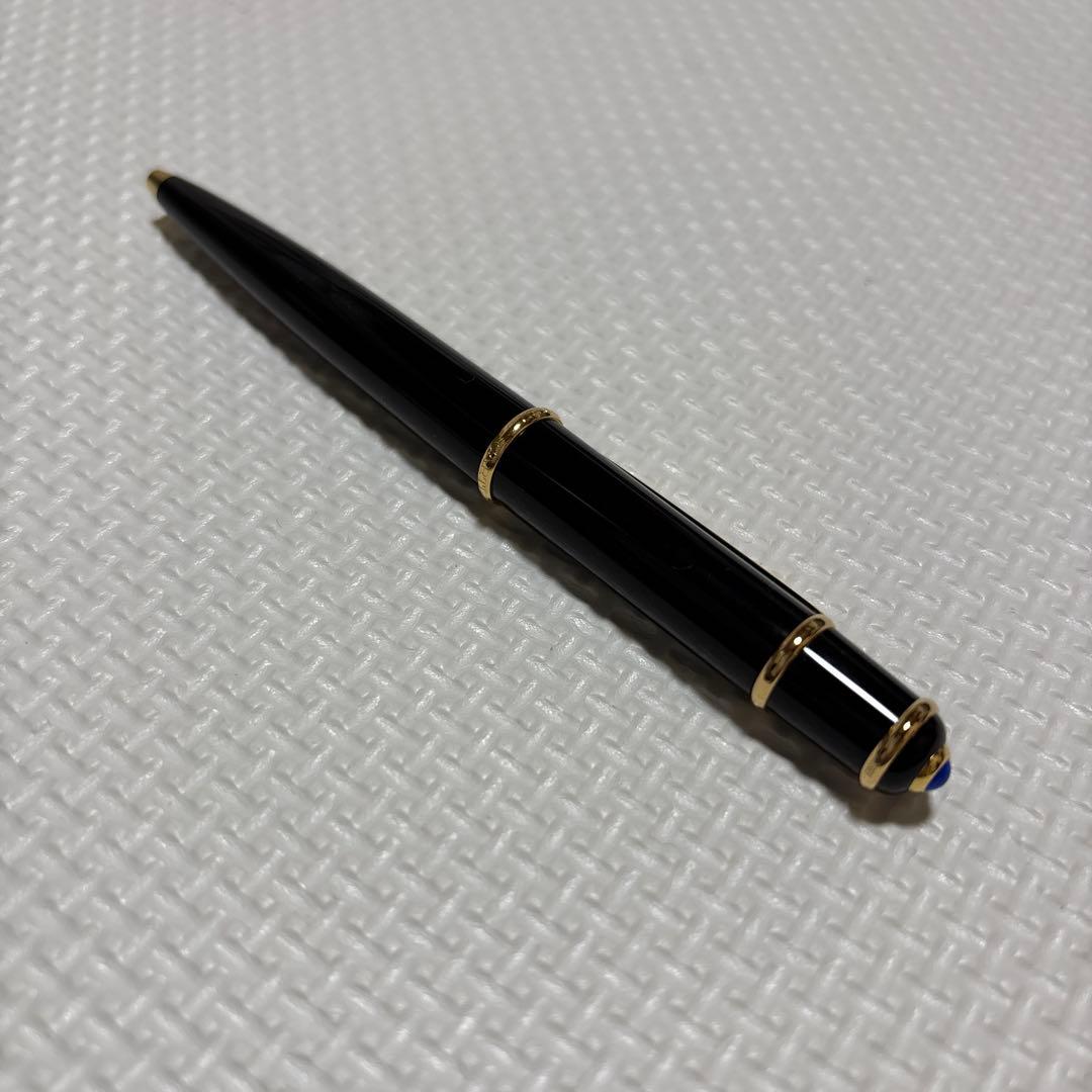 ラベンダー　Cartier ボールペン 黒 金色アクセント 専用ケース付き