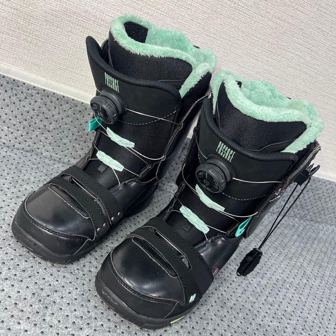 １回使用 K2 PASSAGE 24cm BOA レース スノーボードブーツ
