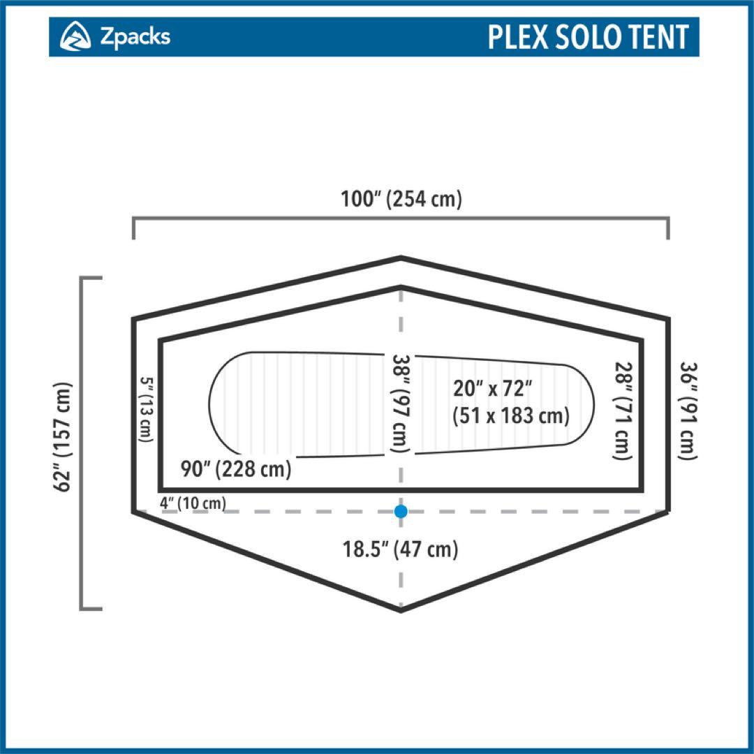 Zpacks plex solo tent 軽量テント