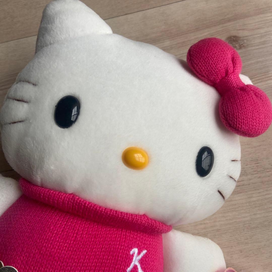 サンリオ　キティ ぬいぐるみ おでかけ　特大　平成レトロ　大きい　希少レア