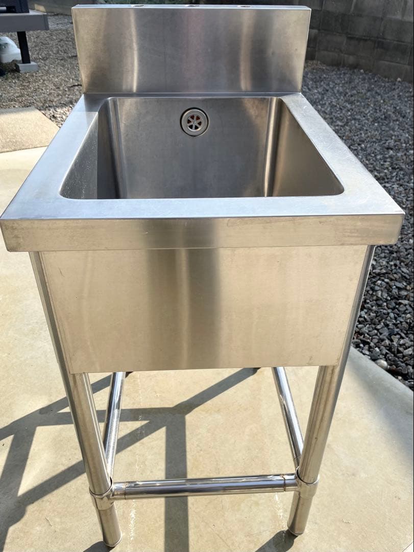 ステンレス1槽シンク 流し台 業務用　450×600×800