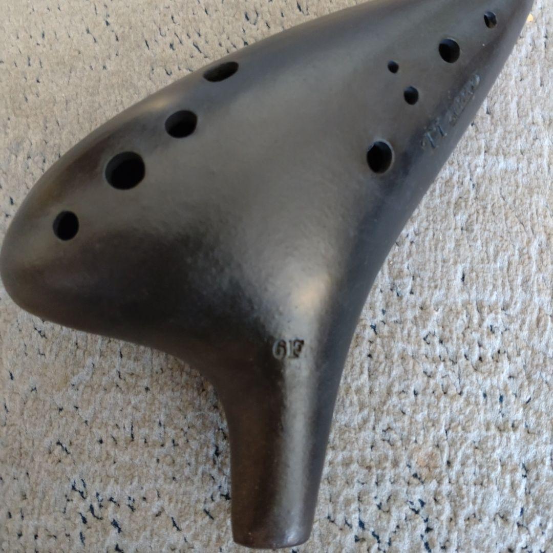 Ti amo　オカリナ6F 黒陶モデル　11穴※24時間以内に発送可能