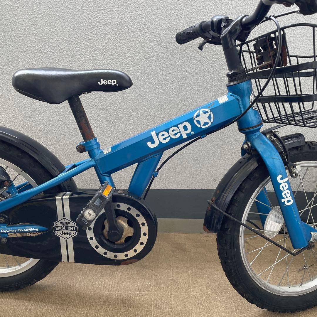 【中古】Jeep 16インチ　子供用自転車 青色