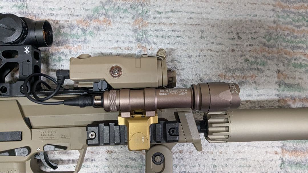 ゆうか旦那　MP7A1　ガスブローバック　タンカラー　Co2　外部ソース