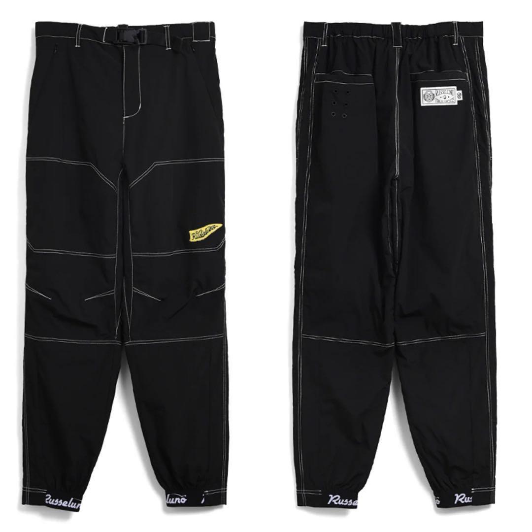 新品 ラッセルノ ゴルフ ウィンド ストップ ロング パンツ ブラック M 4