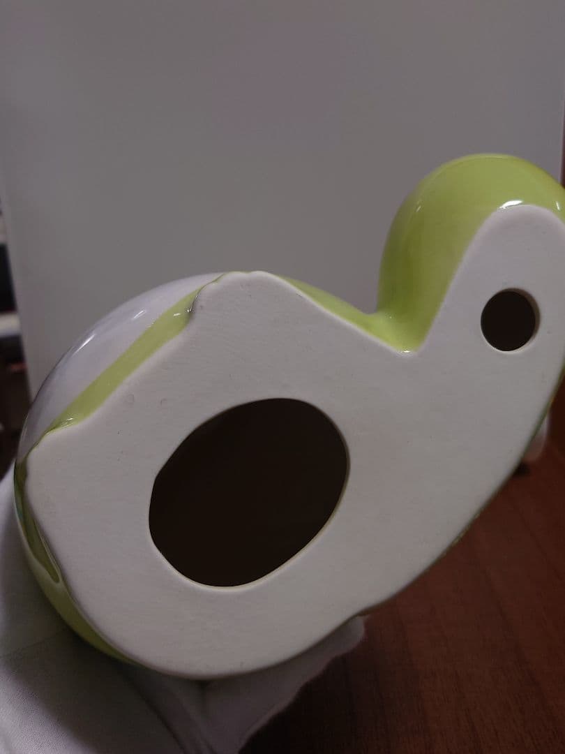 ぼんやり子だぬき 陶器置物 小さめサイズ