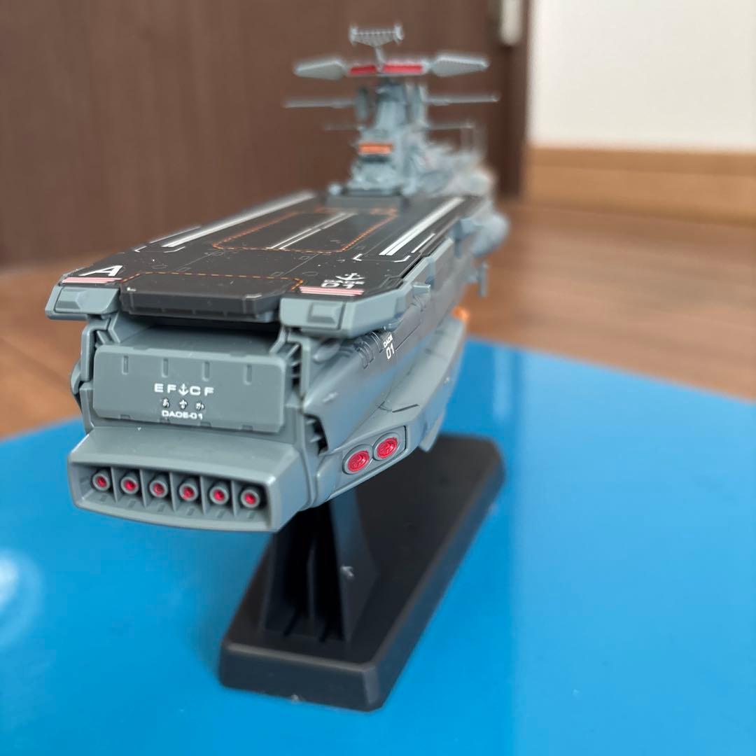 宇宙戦艦ヤマト1000分の1プラモデルアスカ級補給母艦完成品