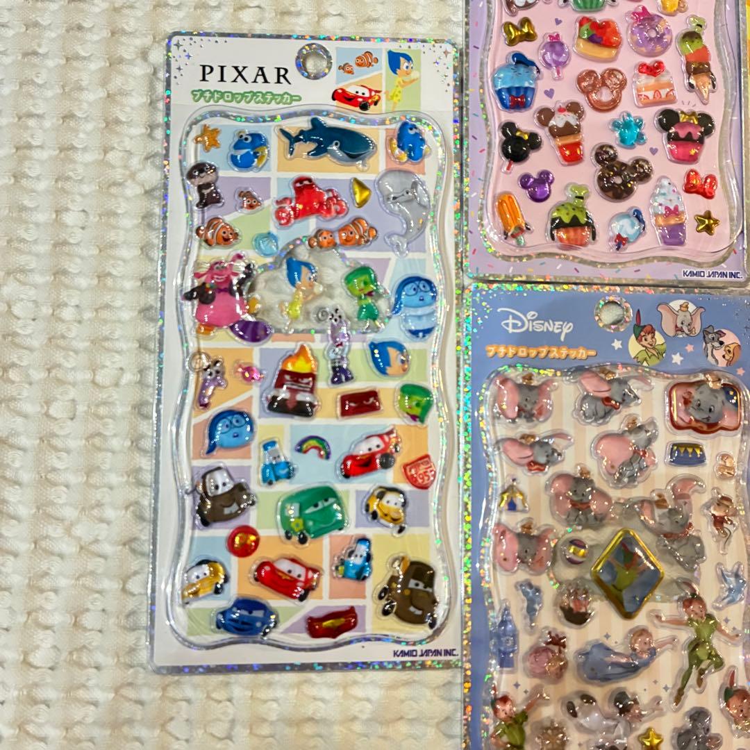 正規品 ディズニー プチドロップシール ピクサー ミッキー ダンボ アリス