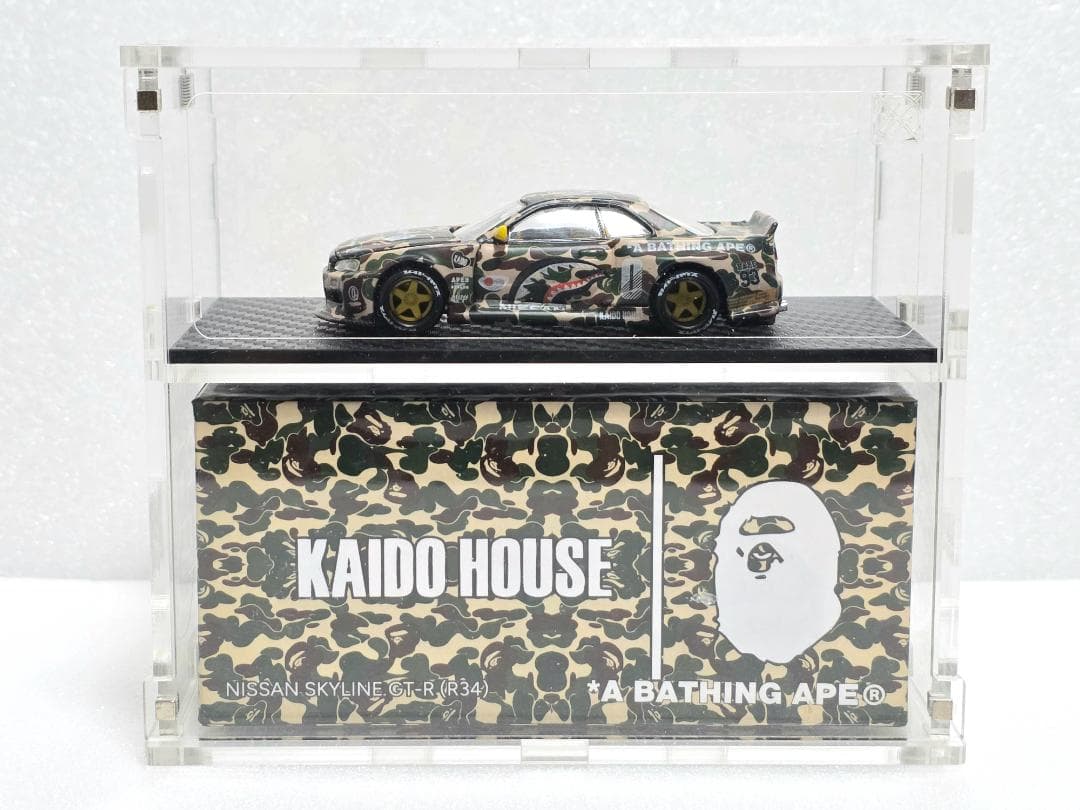 MINIGT KAIDO★HOUSE R34 スカイライン BAPE
