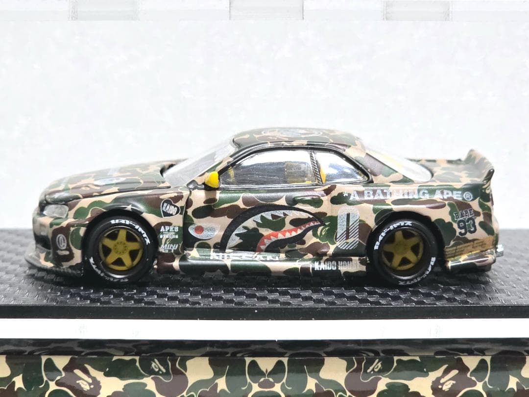MINIGT KAIDO★HOUSE R34 スカイライン BAPE