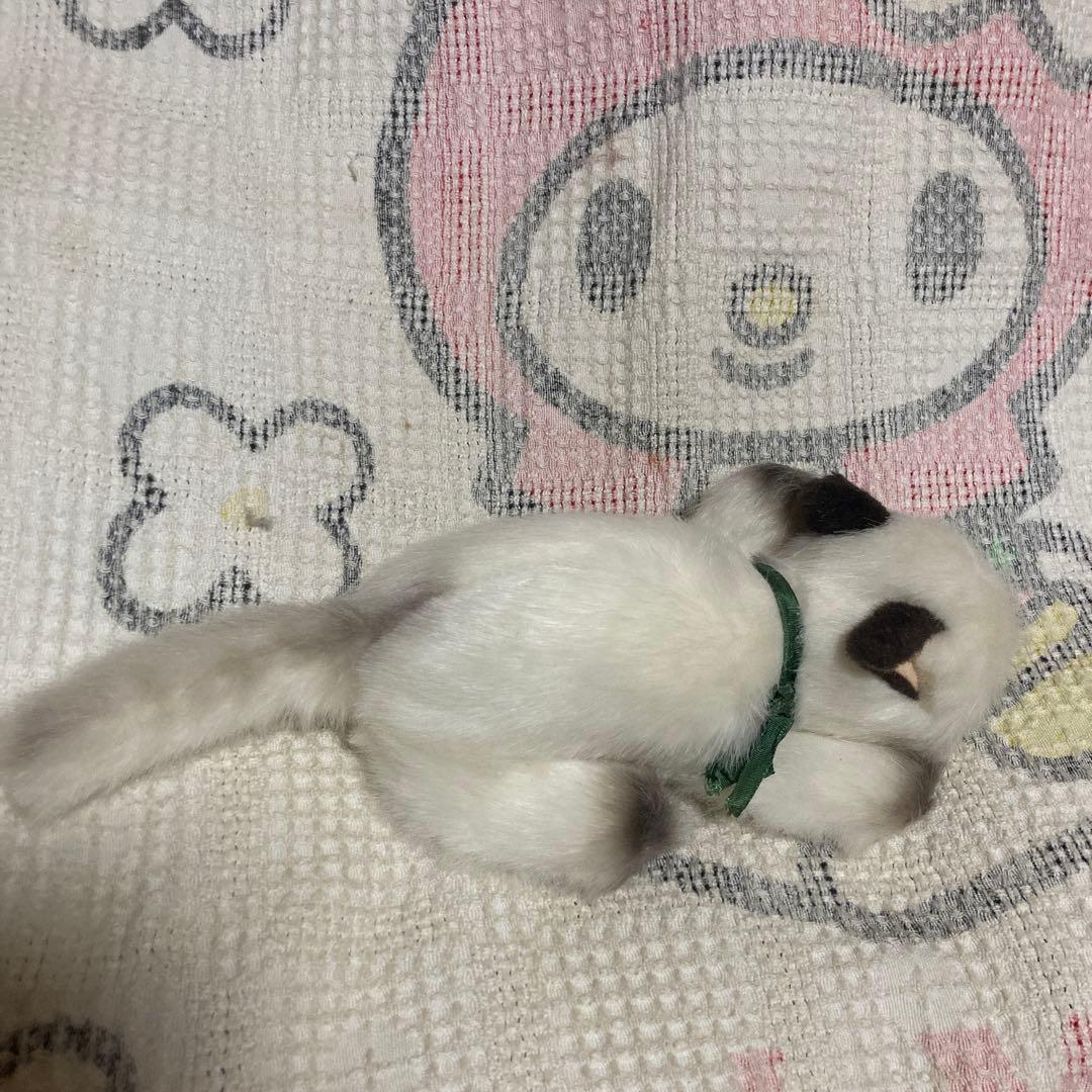昭和レトロ　リーベ社　猫　寝そべりポーズ　ぬいぐるみ　中古品