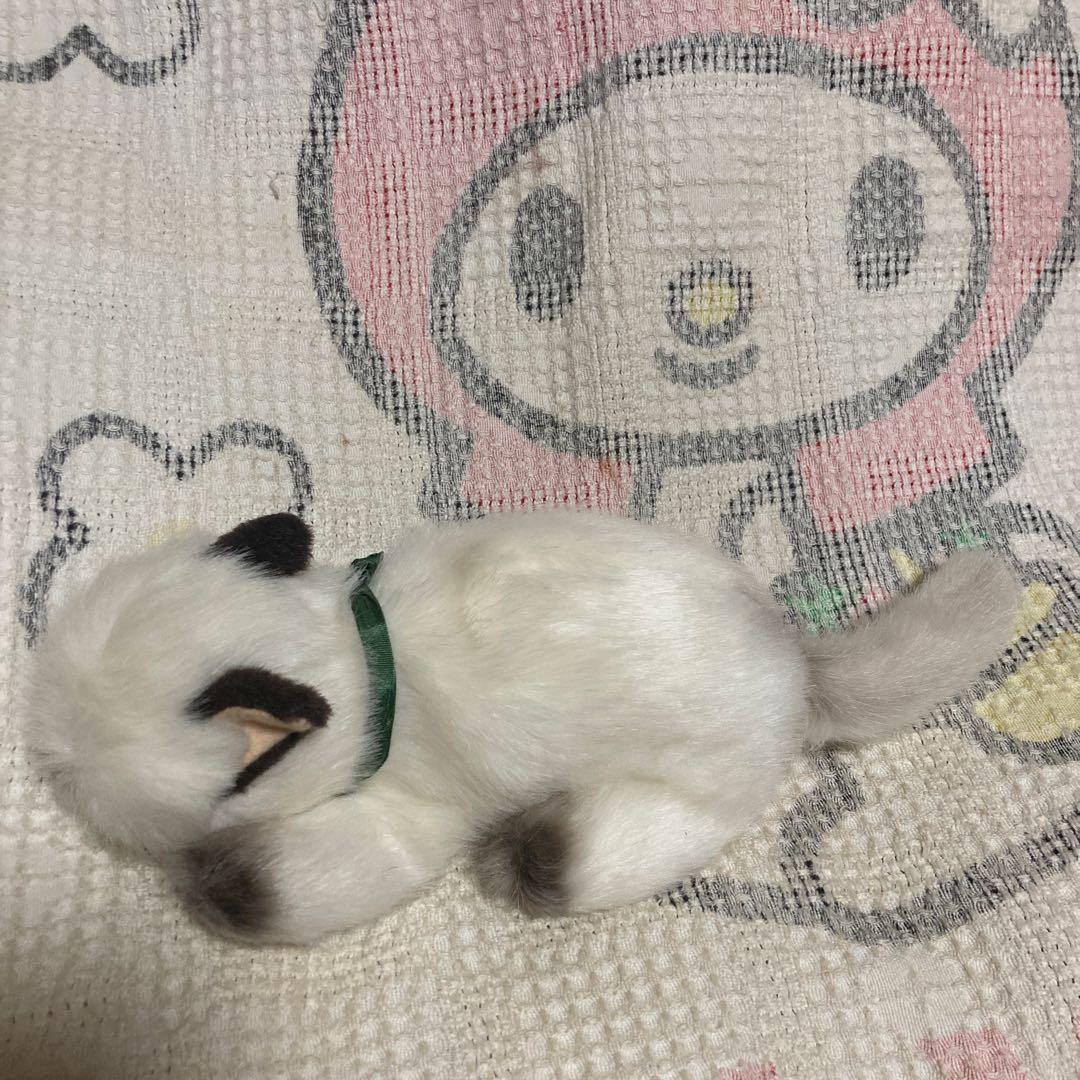 昭和レトロ　リーベ社　猫　寝そべりポーズ　ぬいぐるみ　中古品