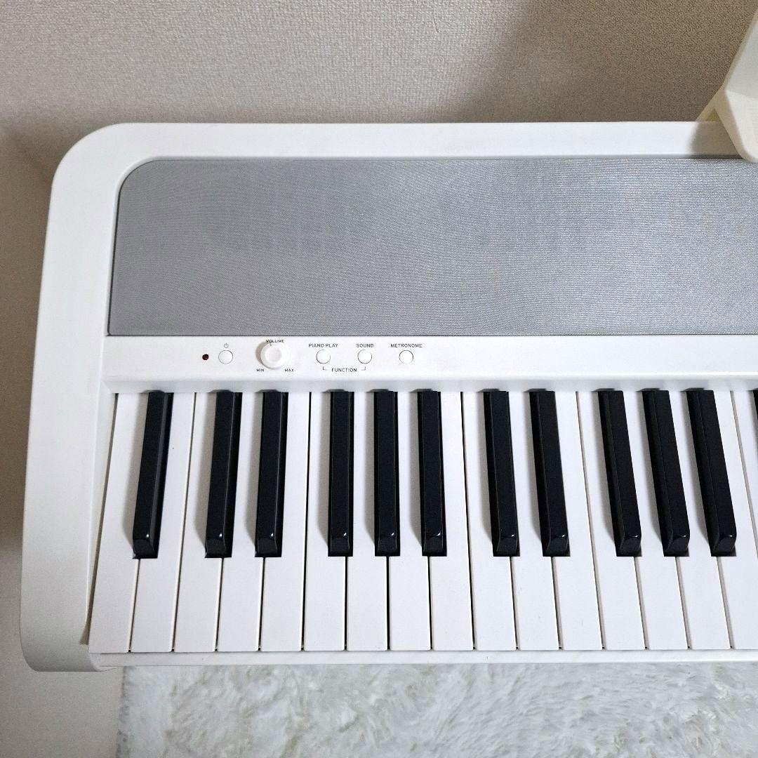 【状態良好】KORG デジタルピアノ B1 ホワイト スタンド セット