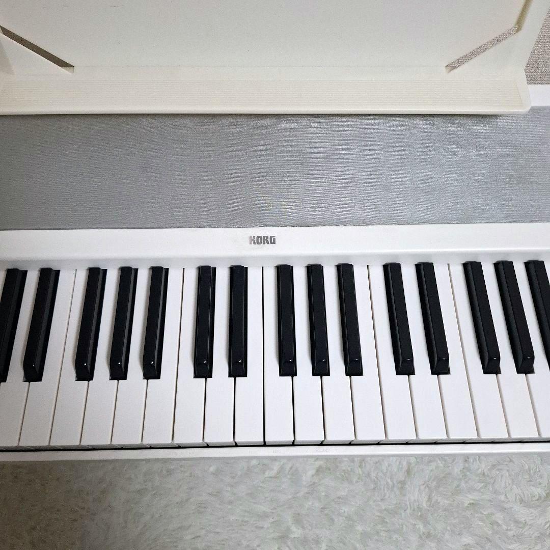 【状態良好】KORG デジタルピアノ B1 ホワイト スタンド セット