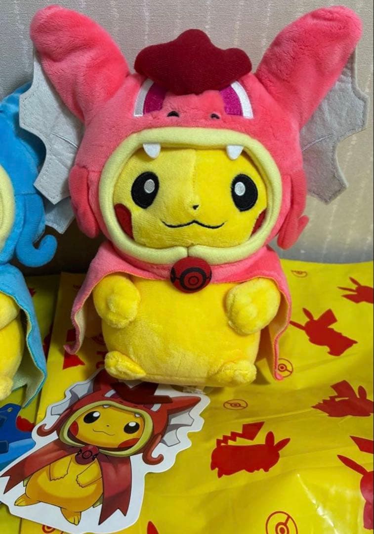 【タグ付】 ポケセン ピカチュウ ポンチョ ぬいぐるみ ギャラドス コイキング