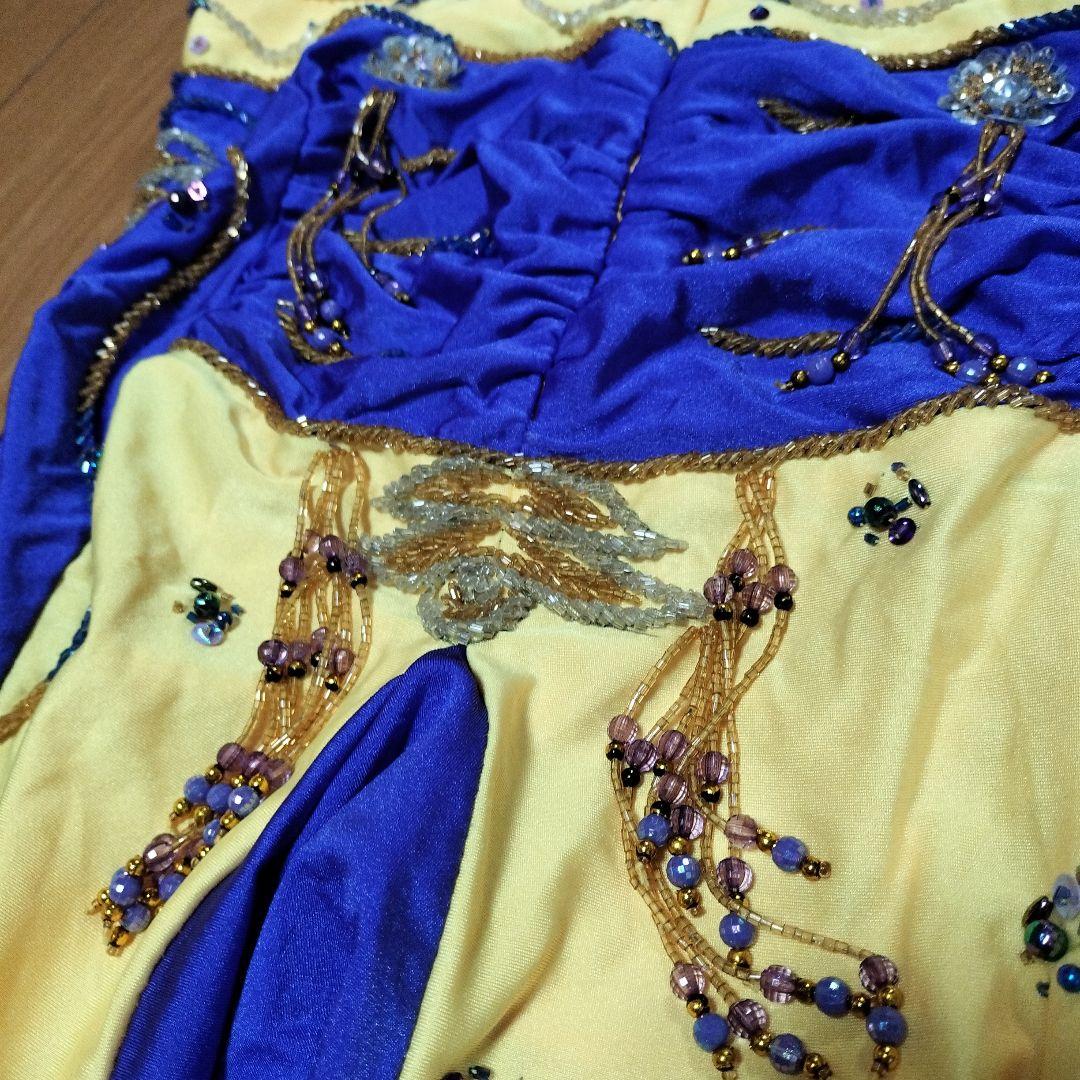 ベリーダンス衣装★黄紫！エジプシャンスタイル