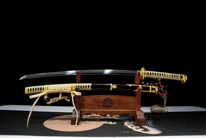 耀金太刀 日本刀 模造刀 居合刀 武士道 武蔵 鑑賞用 手鍛造打