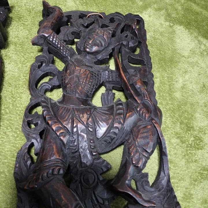 木製彫刻インドネシア2点セット