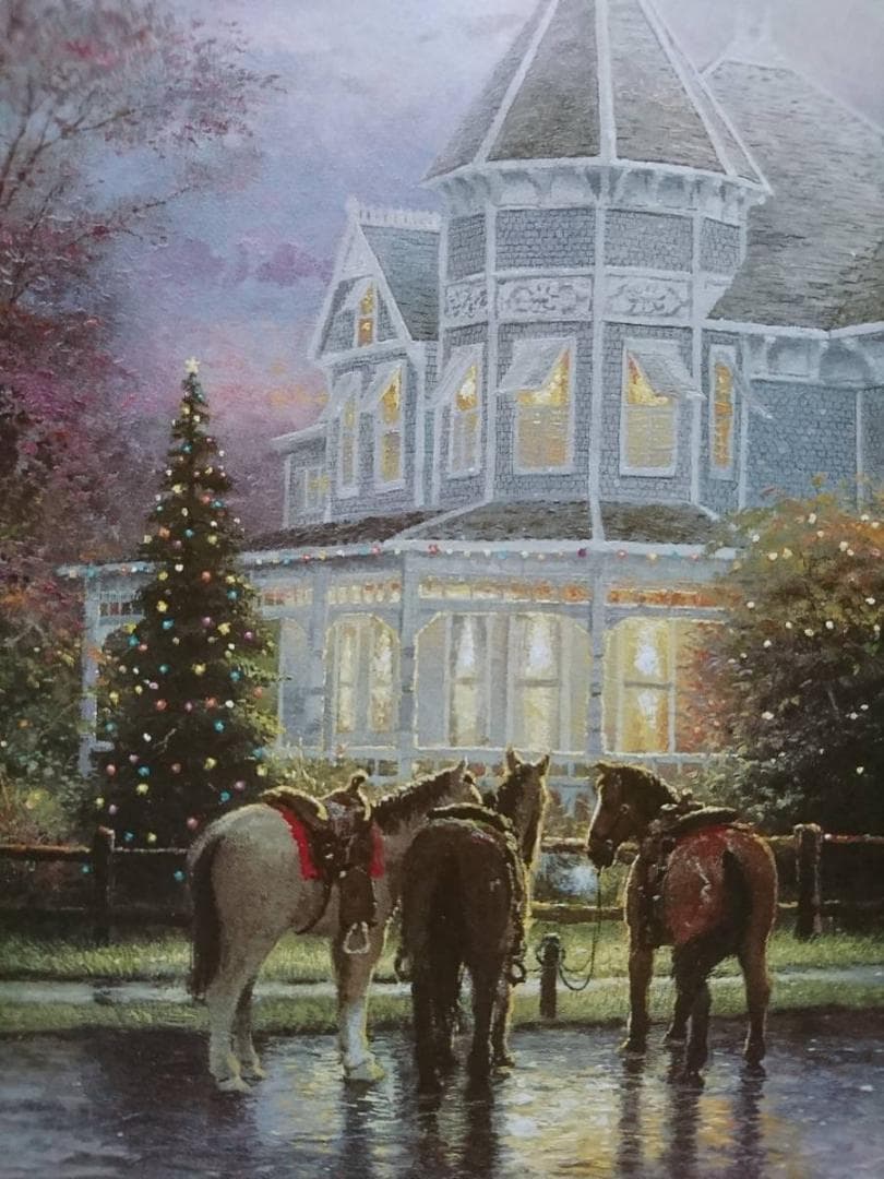 トーマス・キンケイド、Christmas Memories、希少・海外版画集