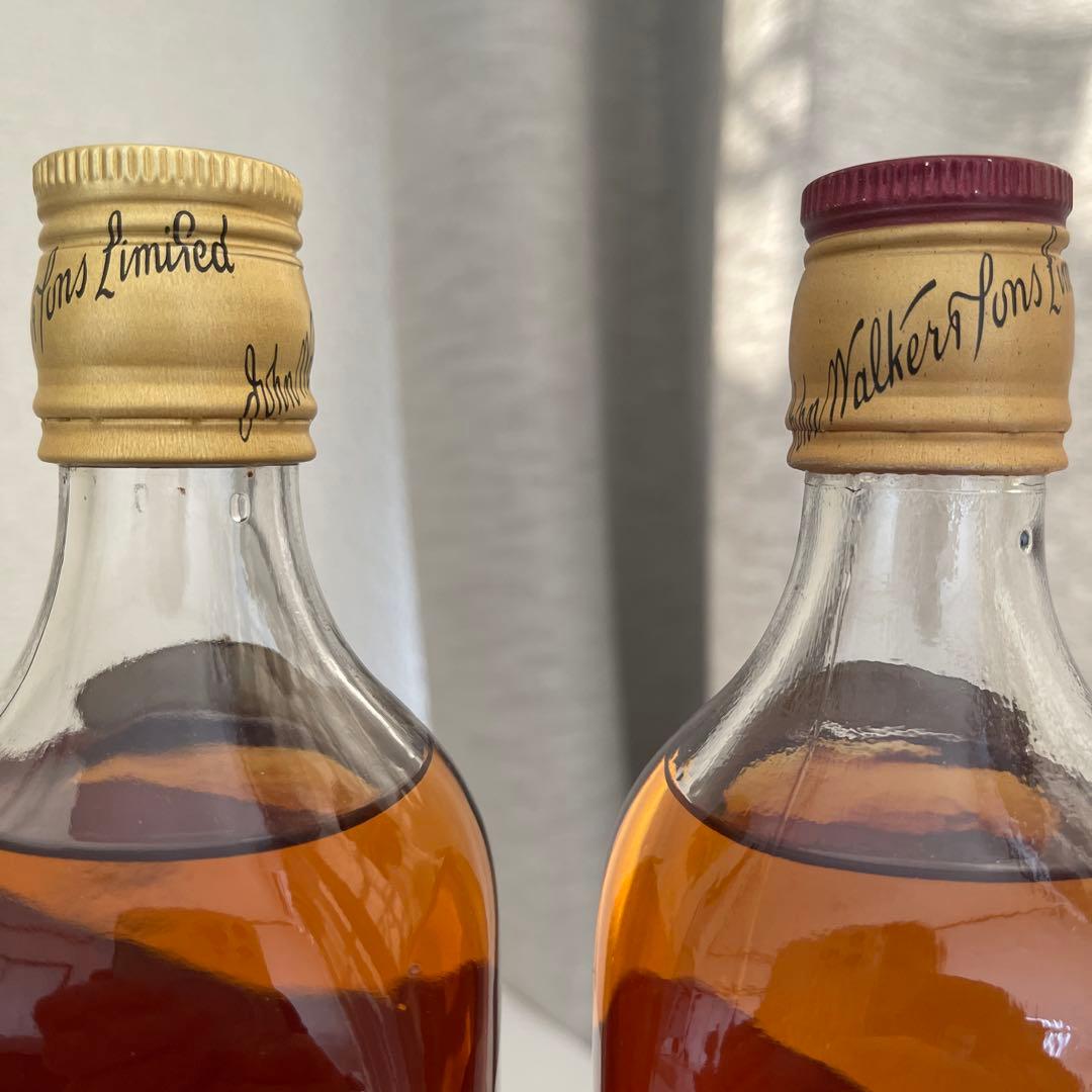 Johnnie Walker ブラック　レッド　70年代 白紋章　特級