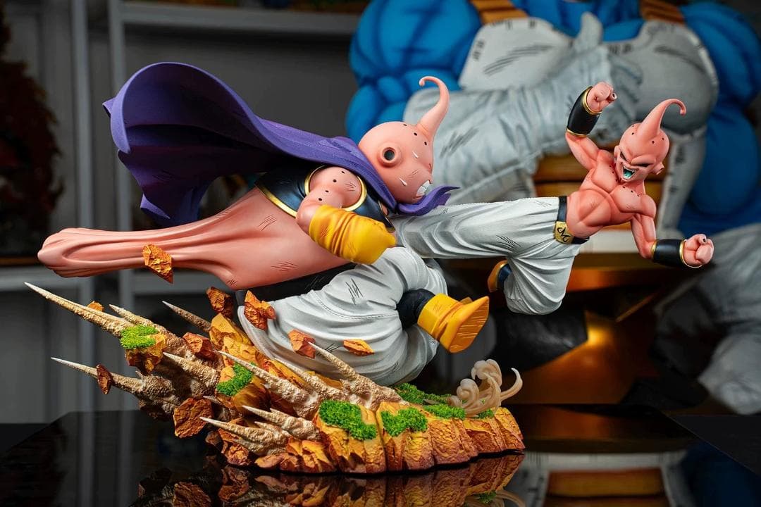 ドラゴンボール 魔人ブウ VS 魔人ブウ 悪 彫刻フィギュア ガレージキット