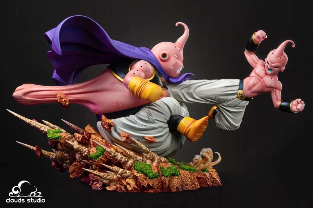 ドラゴンボール 魔人ブウ VS 魔人ブウ 悪 彫刻フィギュア ガレージキット