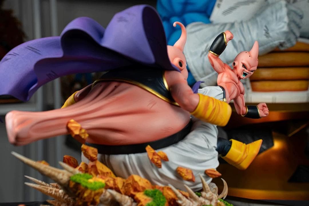 ドラゴンボール 魔人ブウ VS 魔人ブウ 悪 彫刻フィギュア ガレージキット