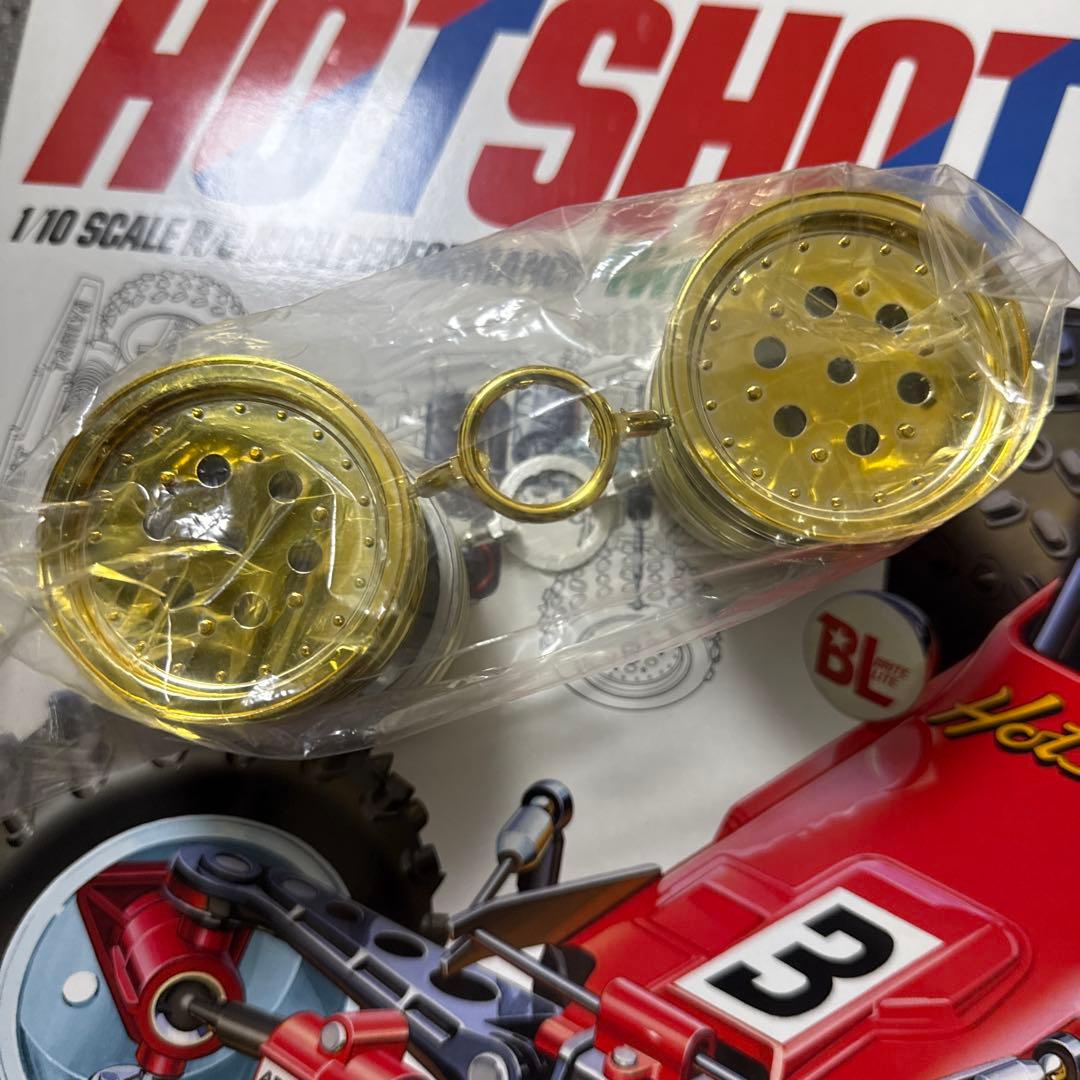 タミヤ RC ホットショット（2007）58391 金メッキホイール付 未組立
