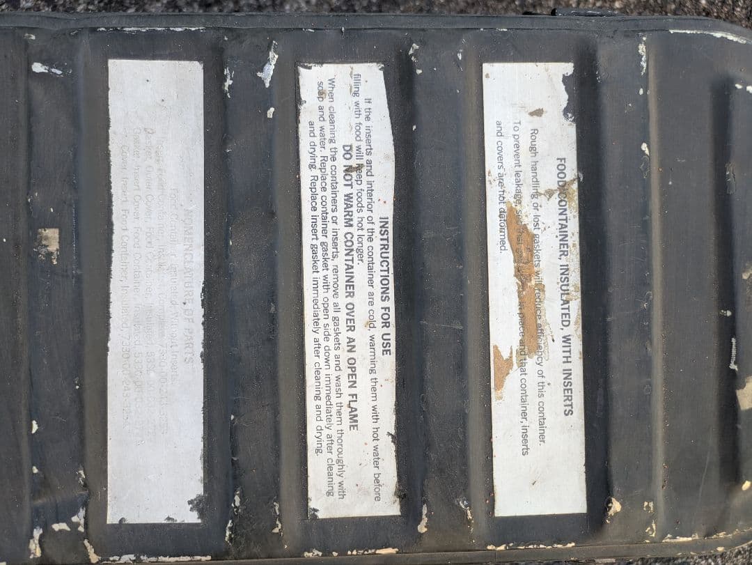 US製フードコンテナ 1984年製