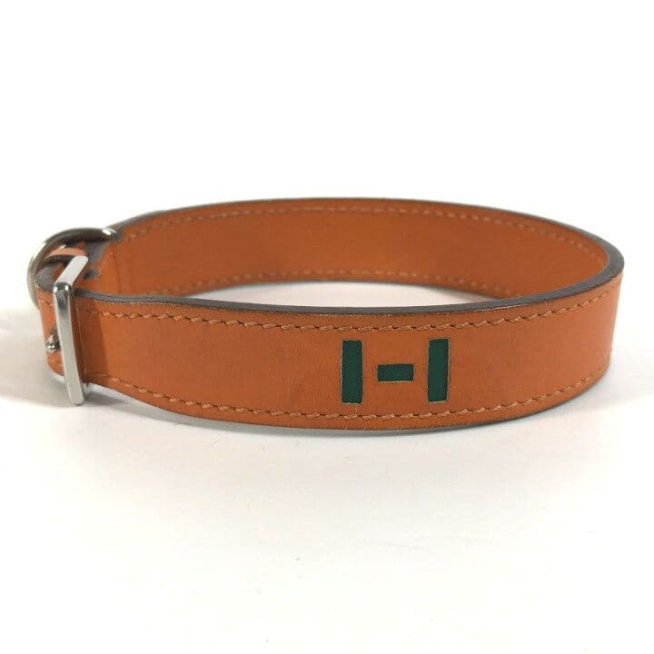 お値下げ♪エルメス ペットカラー首輪 Hロゴ オレンジ