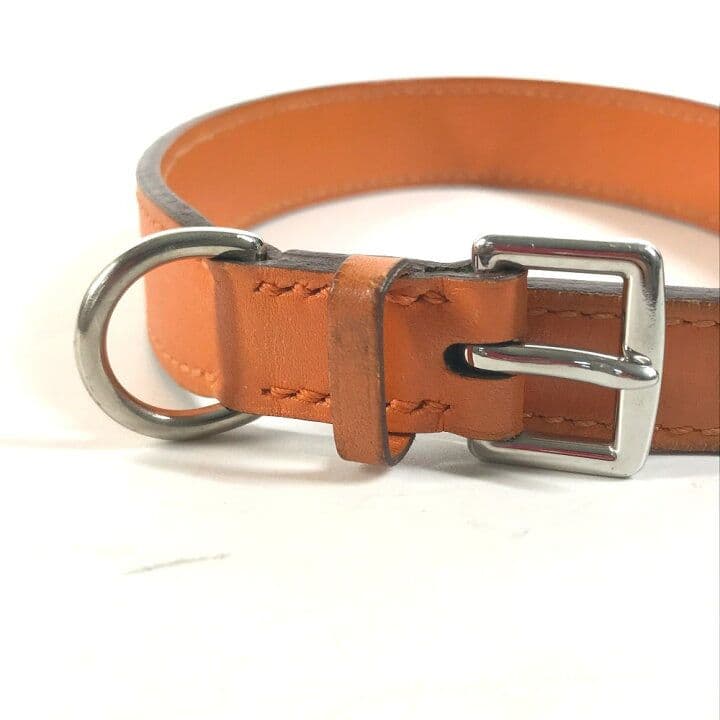 お値下げ♪エルメス ペットカラー首輪 Hロゴ オレンジ
