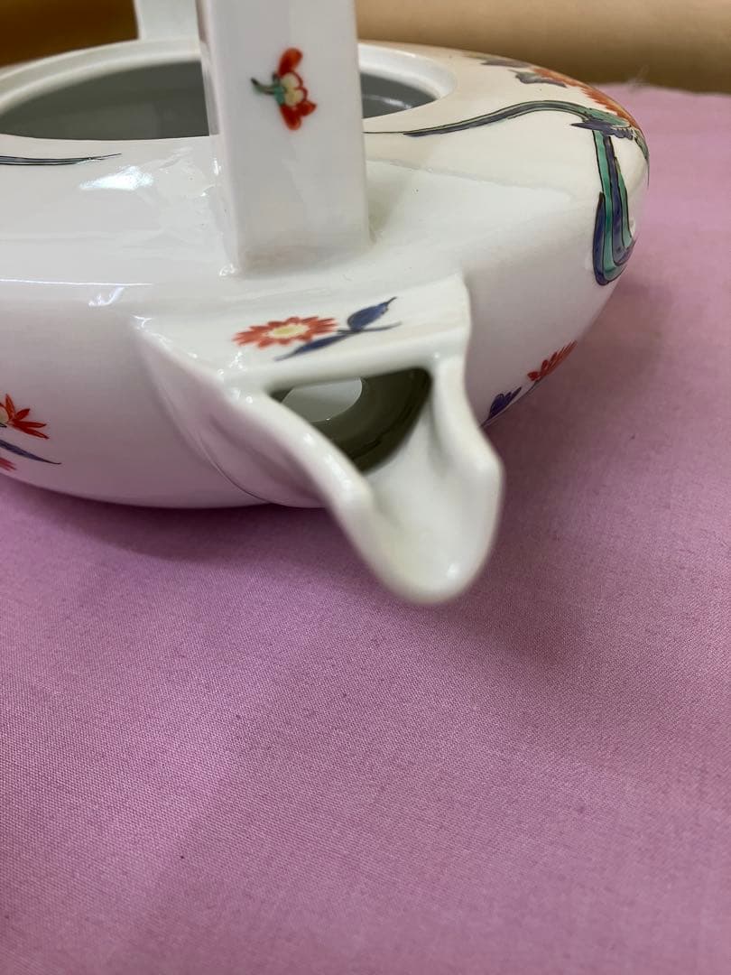 濁手　菊花文銚子