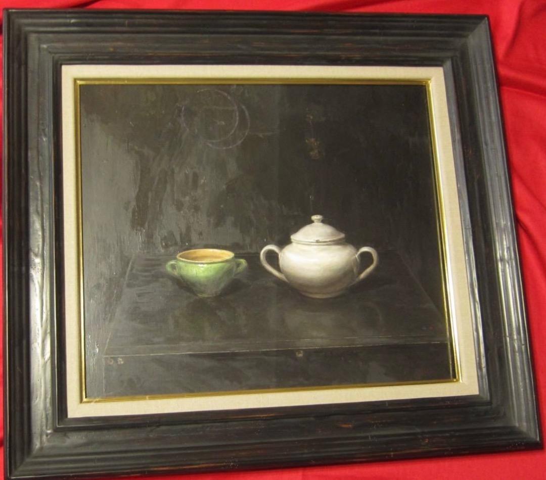 石田淳一　静物画　F10 タイトル nearly equal 2012年　真筆