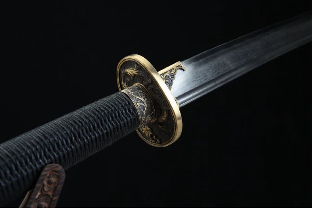 竜紋苗刀 長尺 模擬刀 日本刀 模造刀 鑑賞用 武具