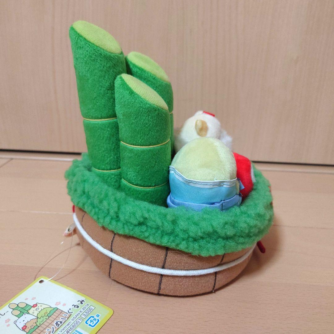 すみっコぐらし　シーンぬいぐるみ　門松　お正月　ぺんぎん？　ねこ　だるま