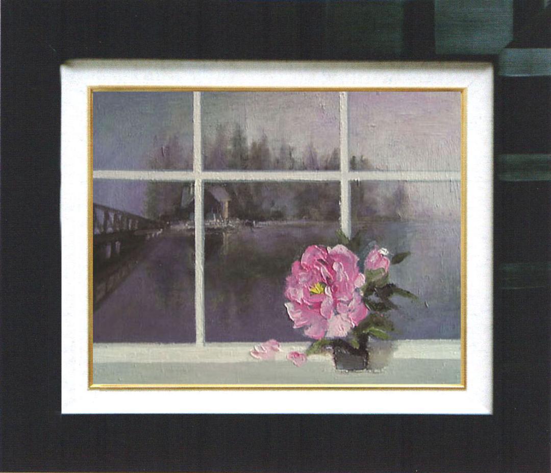 油絵 菅家令子 絵 絵画 インテリア F4-070802 花