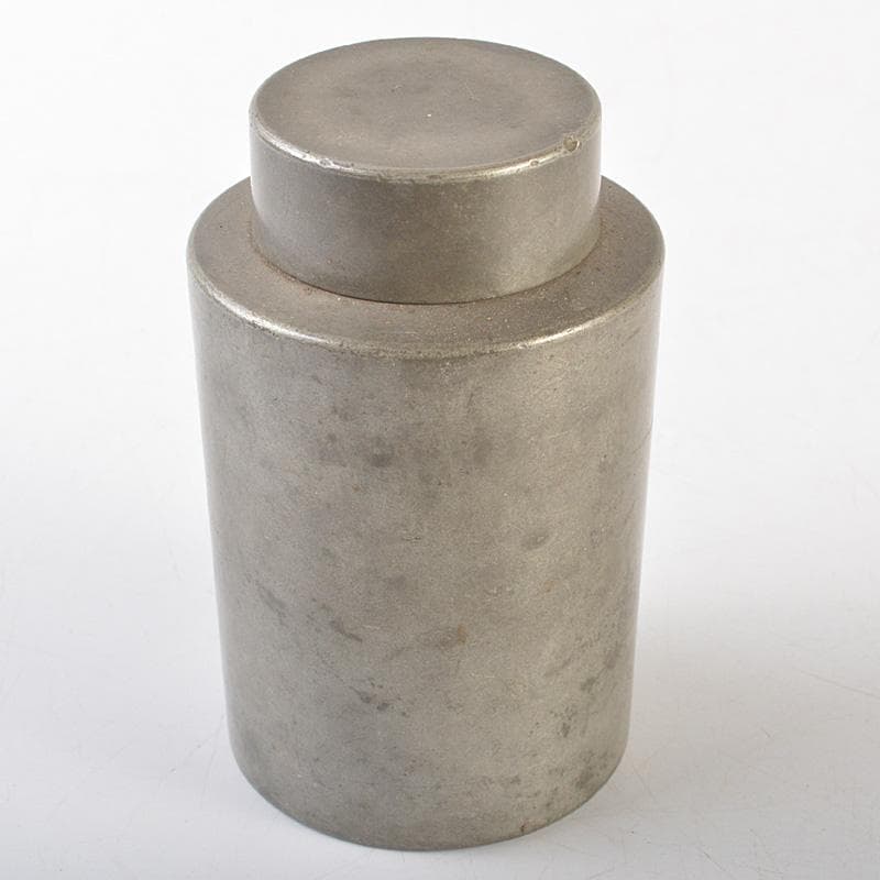 Momo 煎茶道具　古錫　点銅款　茶壷　茶心壷　約187g　M　R7269