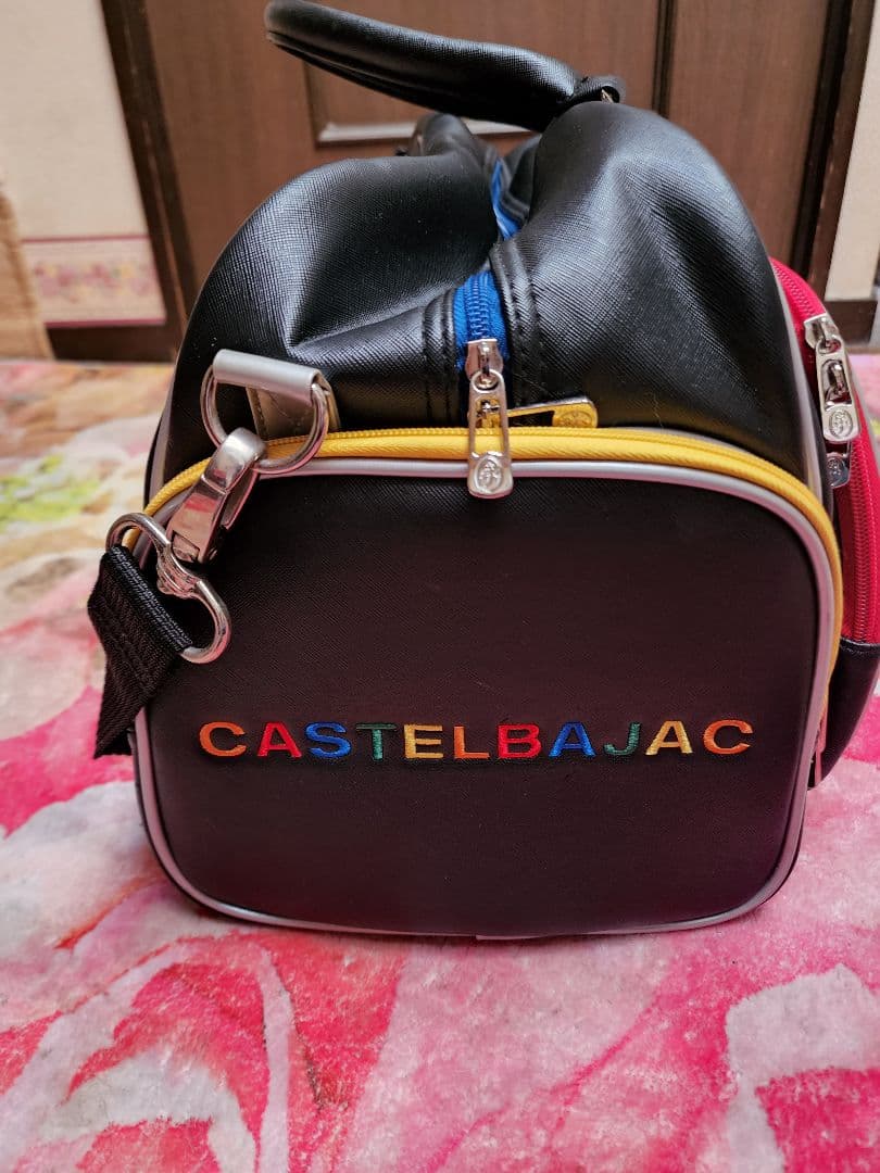 カステルバジャック　カラフルストライプ ゴルフボストンバッグ