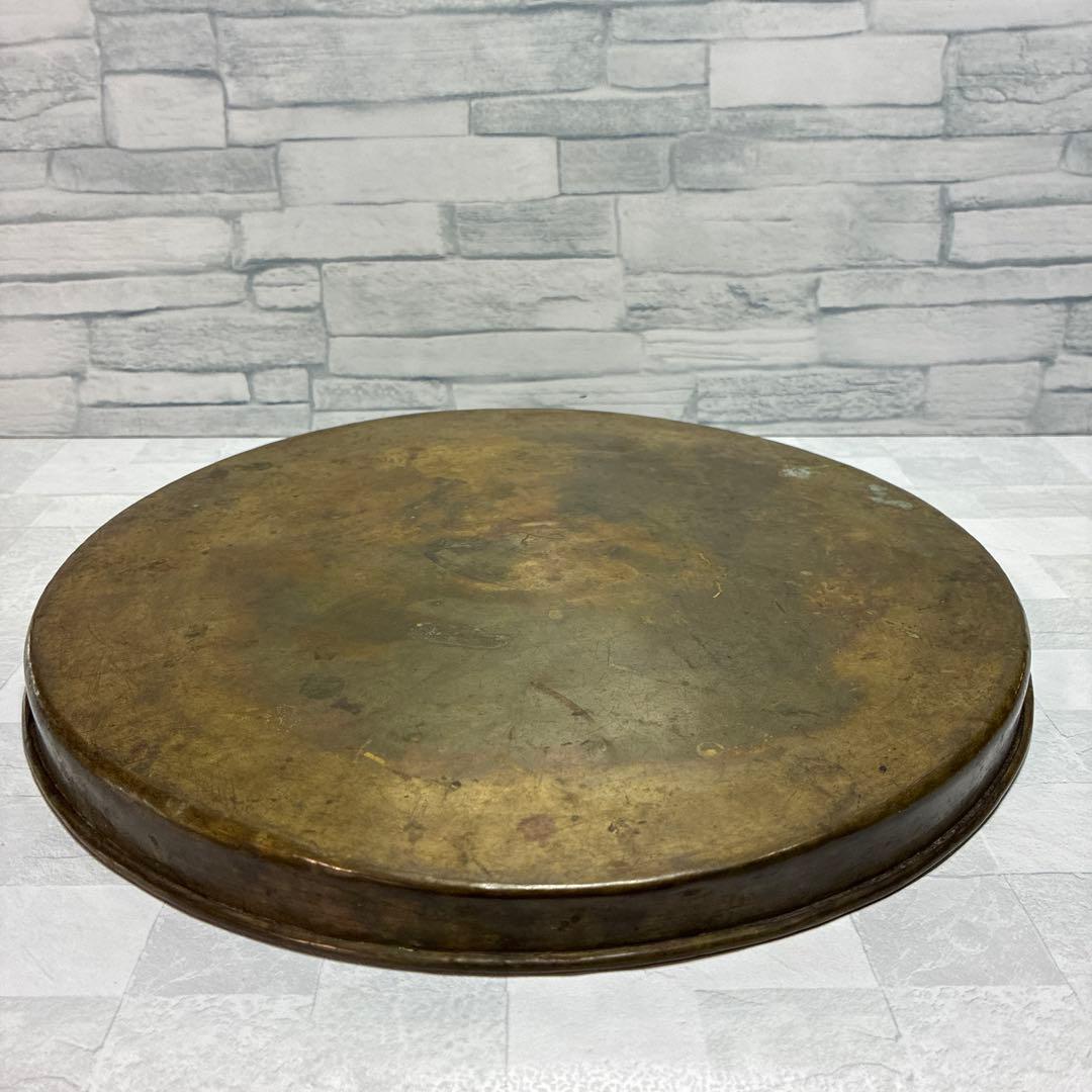 真鍮 パレット アンティーク 芸術 昭和 レトロ 30.5cm