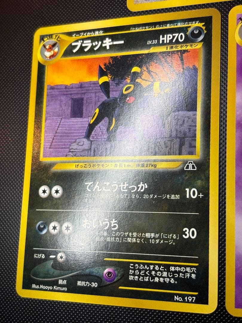 旧裏　極上美品　ブラッキー　エーフィ　エンテイ　ピチュー　プレミアムファイル2