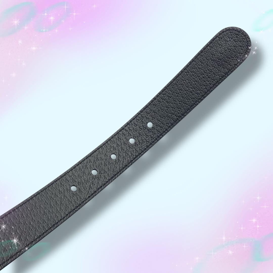 おそらく未使用 グッチ 首輪 Lサイズ 大型犬用 インターロッキングG レザー