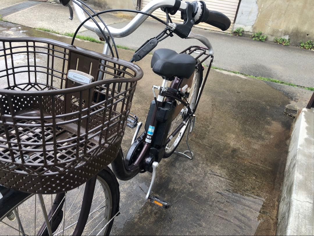 ブリヂストン最新電動アシスト自転車フロンティア26インチブラウンアルミボディー