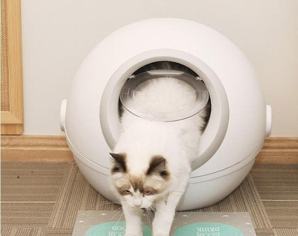 猫用トイレ 球形 完全密閉型 猫トイレ 脱臭機能付き 取り外し可能